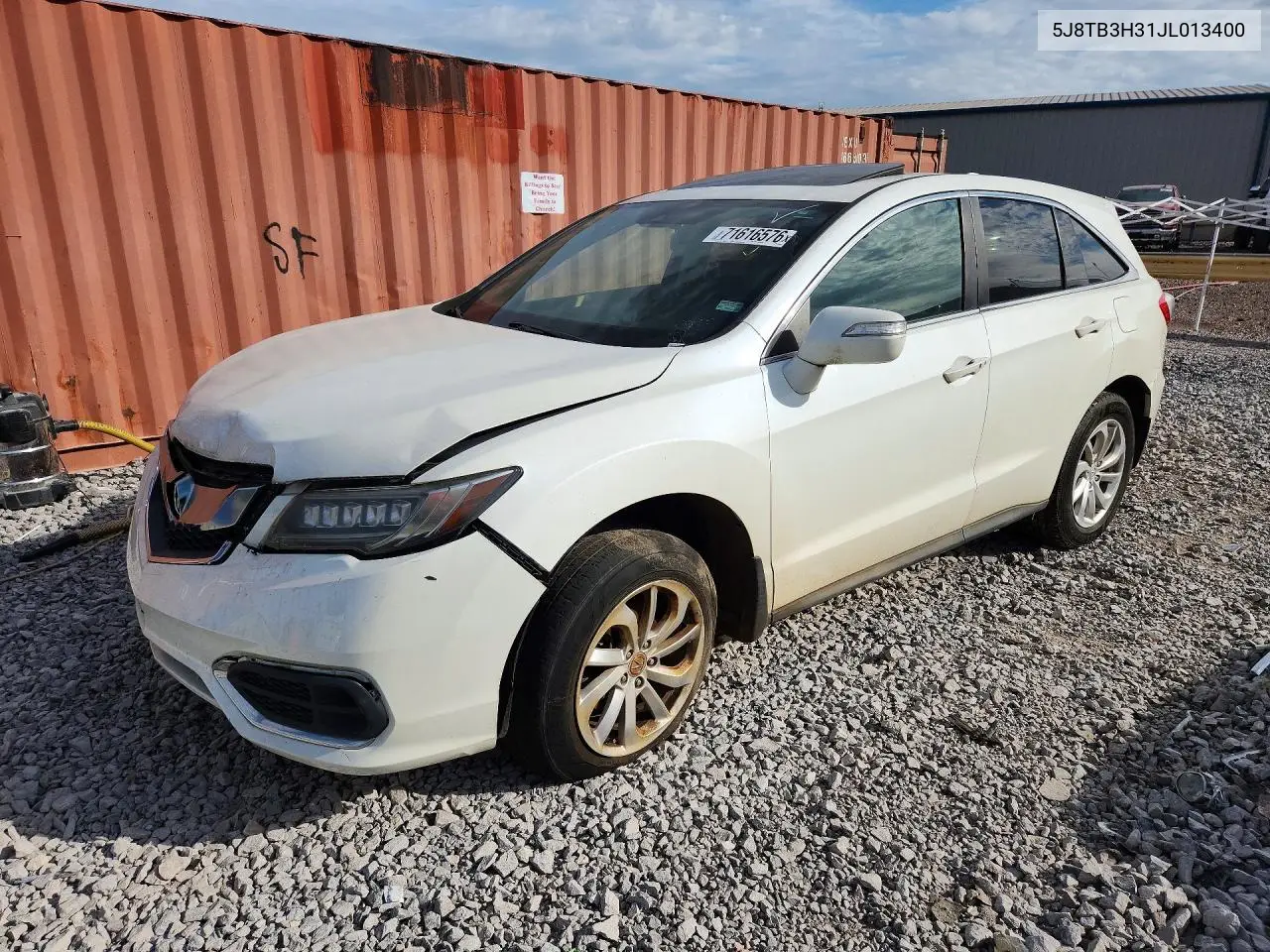 ACURA RDX 2018, VIN 5J8TB3H31JL013400