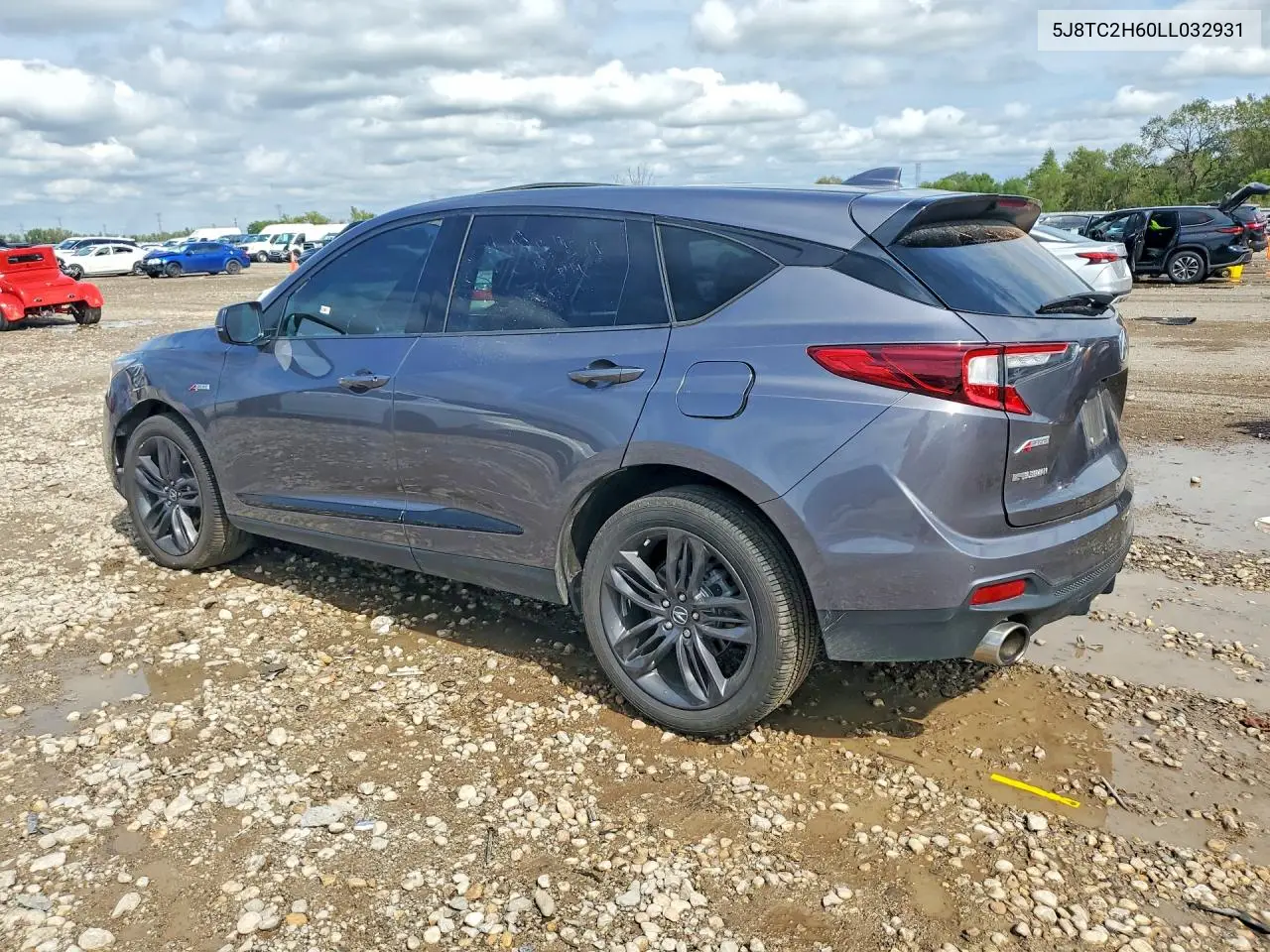 2020 ACURA RDX VIN 5J8TC2H60LL032931 — фото 2