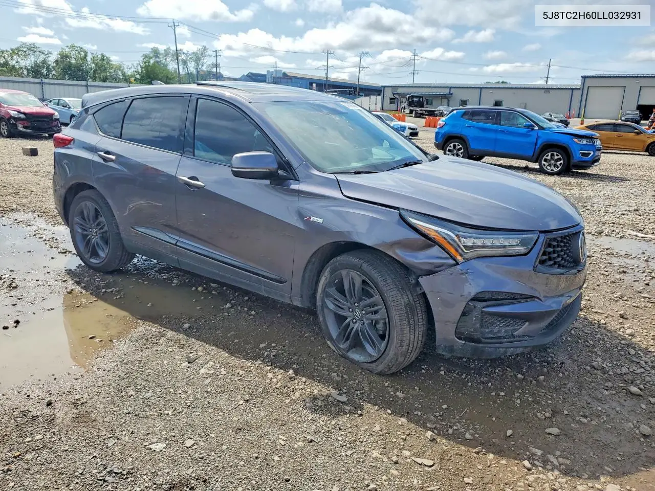 2020 ACURA RDX VIN 5J8TC2H60LL032931 — фото 4