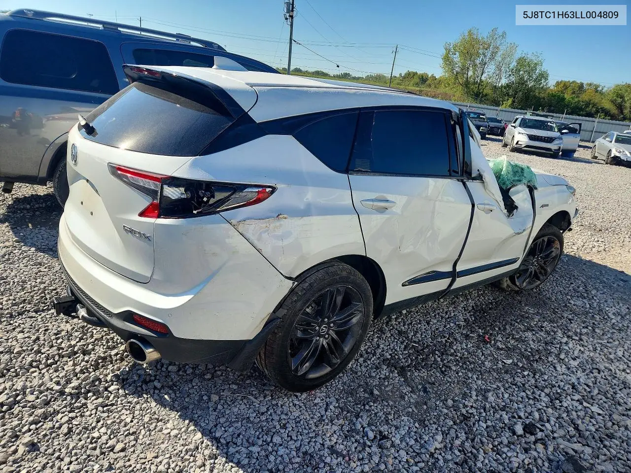 2020 ACURA RDX VIN 5J8TC1H63LL004809 — фото 3