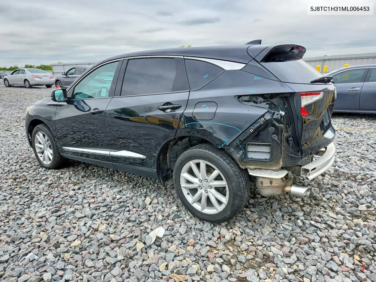 2021 ACURA RDX VIN 5J8TC1H31ML006453 — фото 2