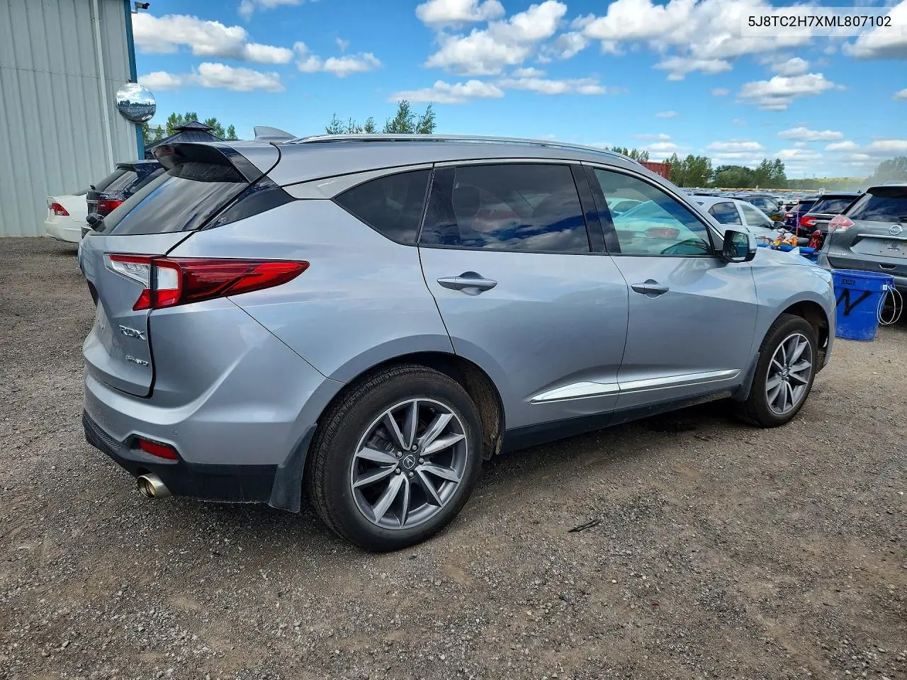 2021 ACURA RDX VIN 5J8TC2H7XML807102 — фото 3