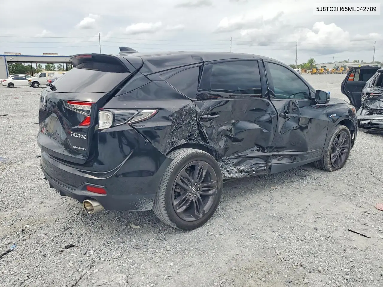 2021 ACURA RDX VIN 5J8TC2H65ML042789 — фото 3