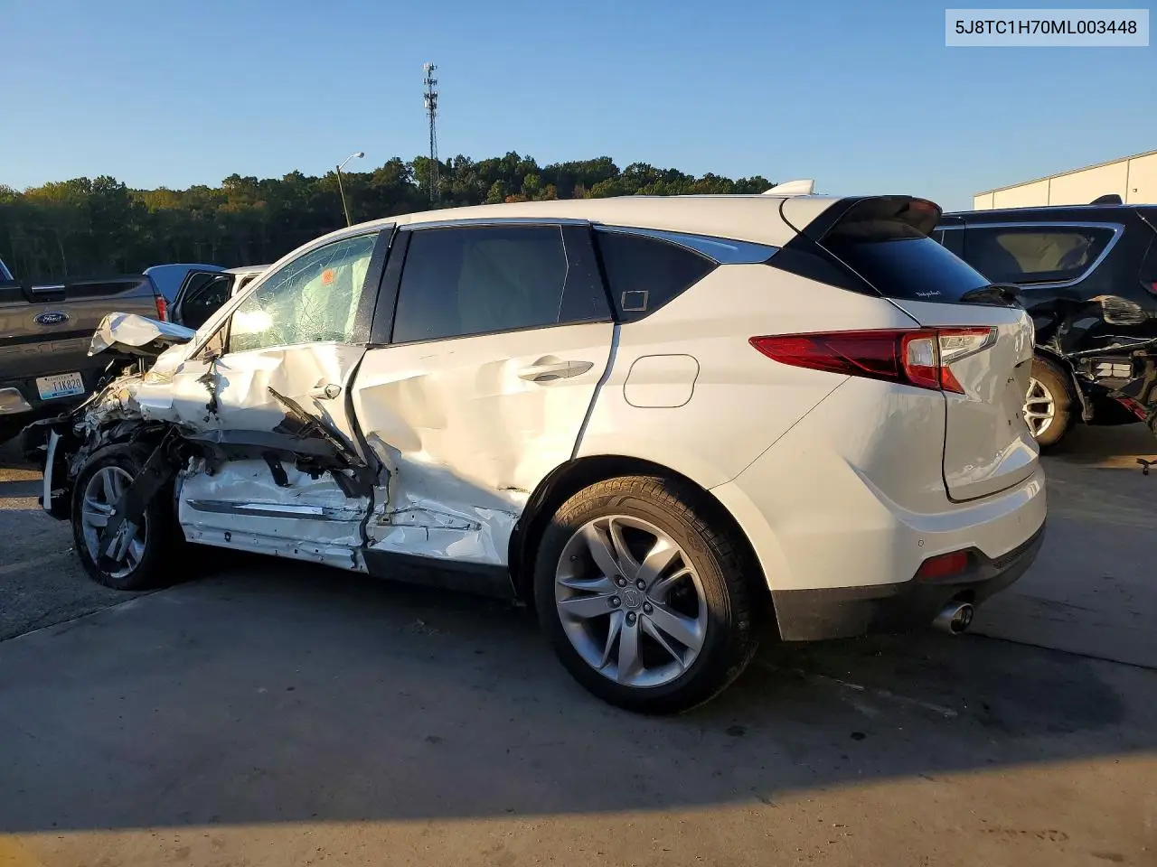 2021 ACURA RDX VIN 5J8TC1H70ML003448 — фото 2