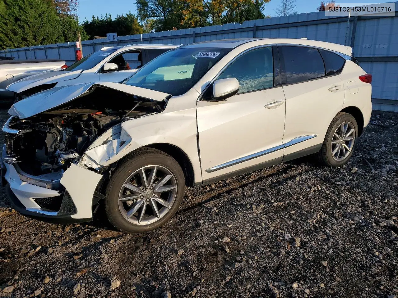 ACURA RDX 2021, VIN 5J8TC2H53ML016716