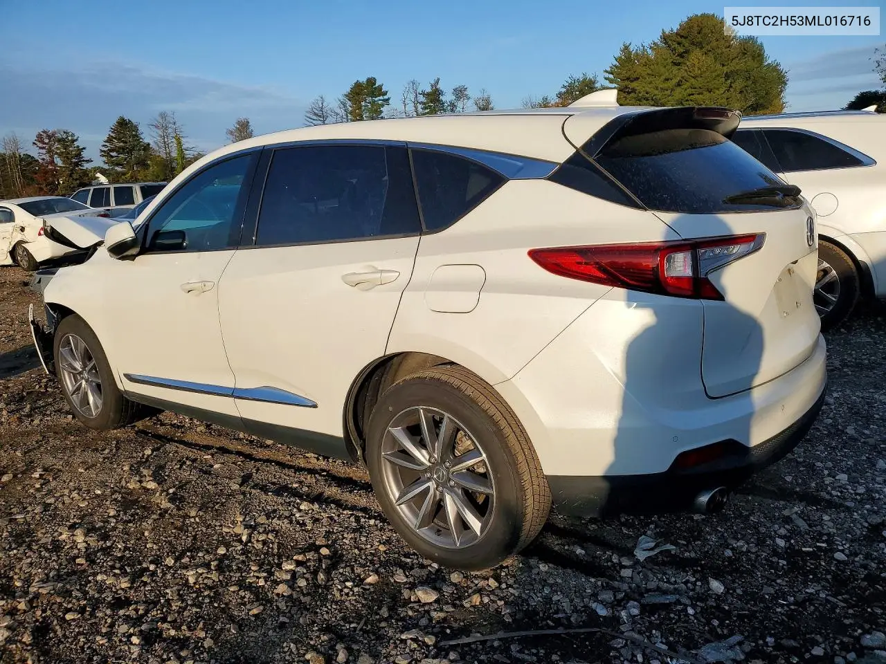 2021 ACURA RDX VIN 5J8TC2H53ML016716 — фото 2