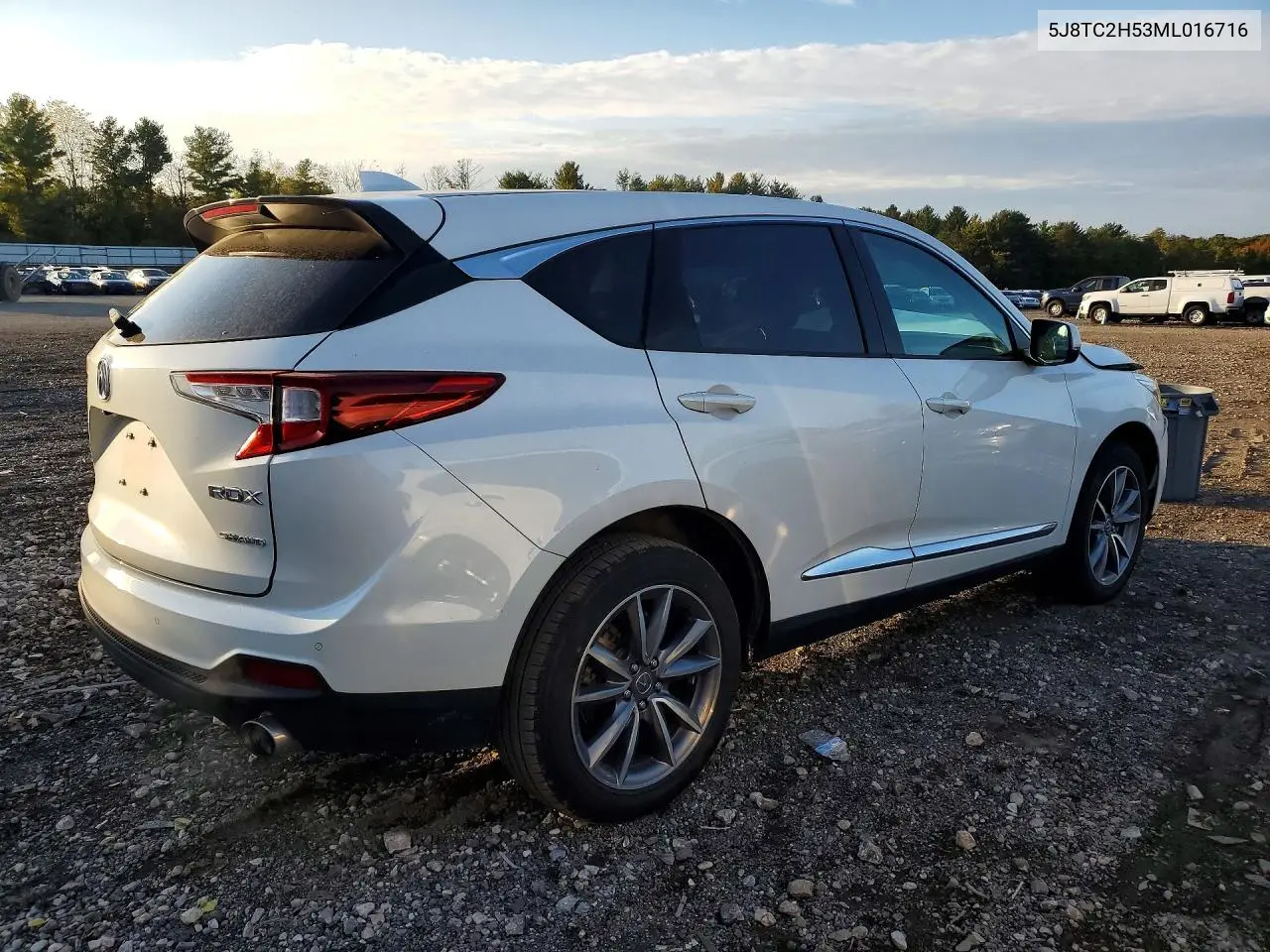 2021 ACURA RDX VIN 5J8TC2H53ML016716 — фото 3