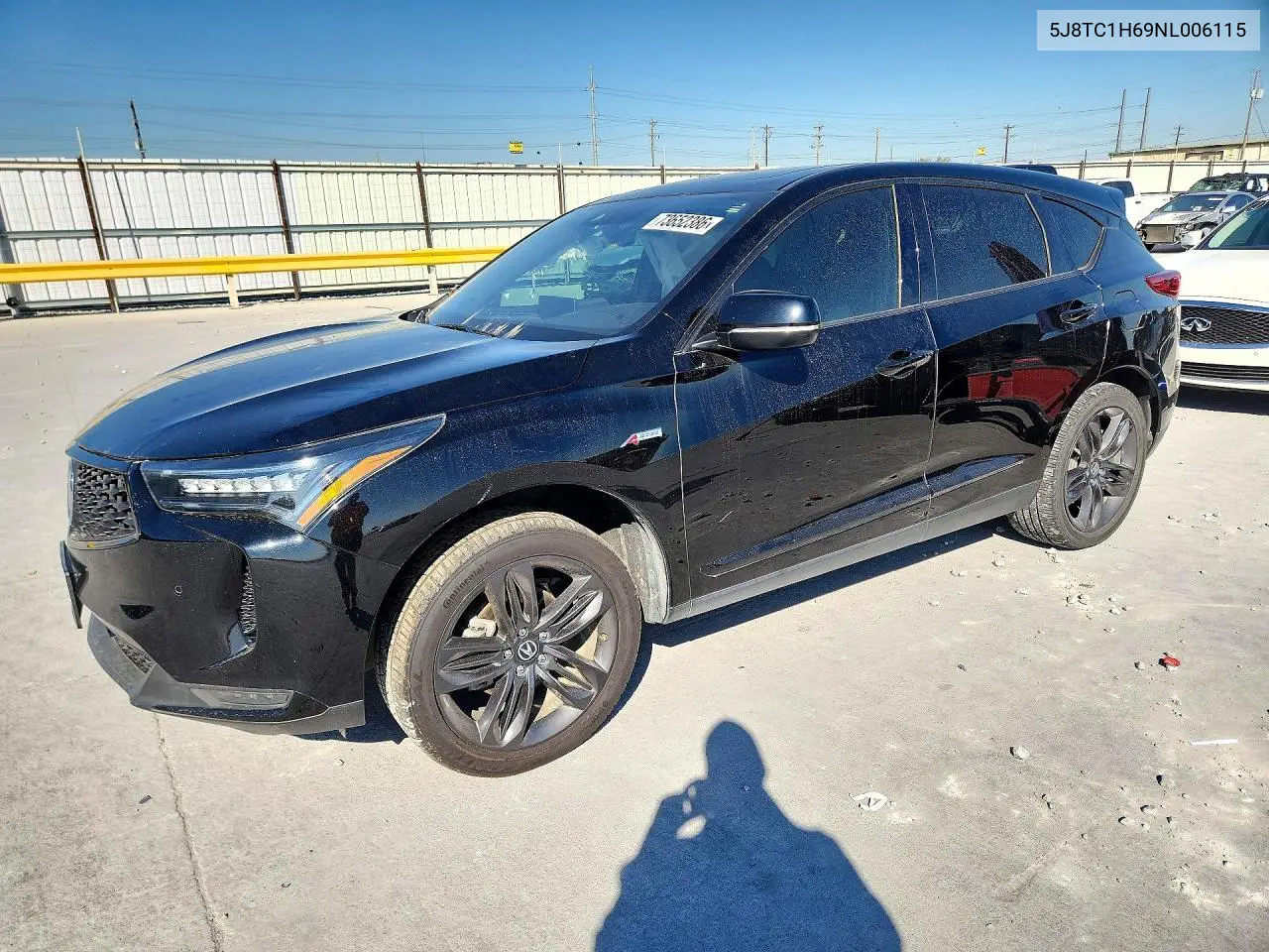 ACURA RDX 2022, VIN 5J8TC1H69NL006115