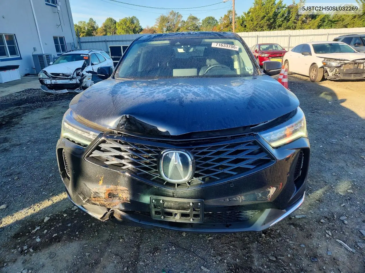 2025 ACURA RDX VIN 5J8TC2H50SL032269 — фото 5