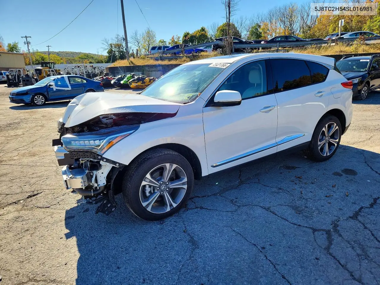 ACURA RDX 2025, VIN 5J8TC2H54SL016981