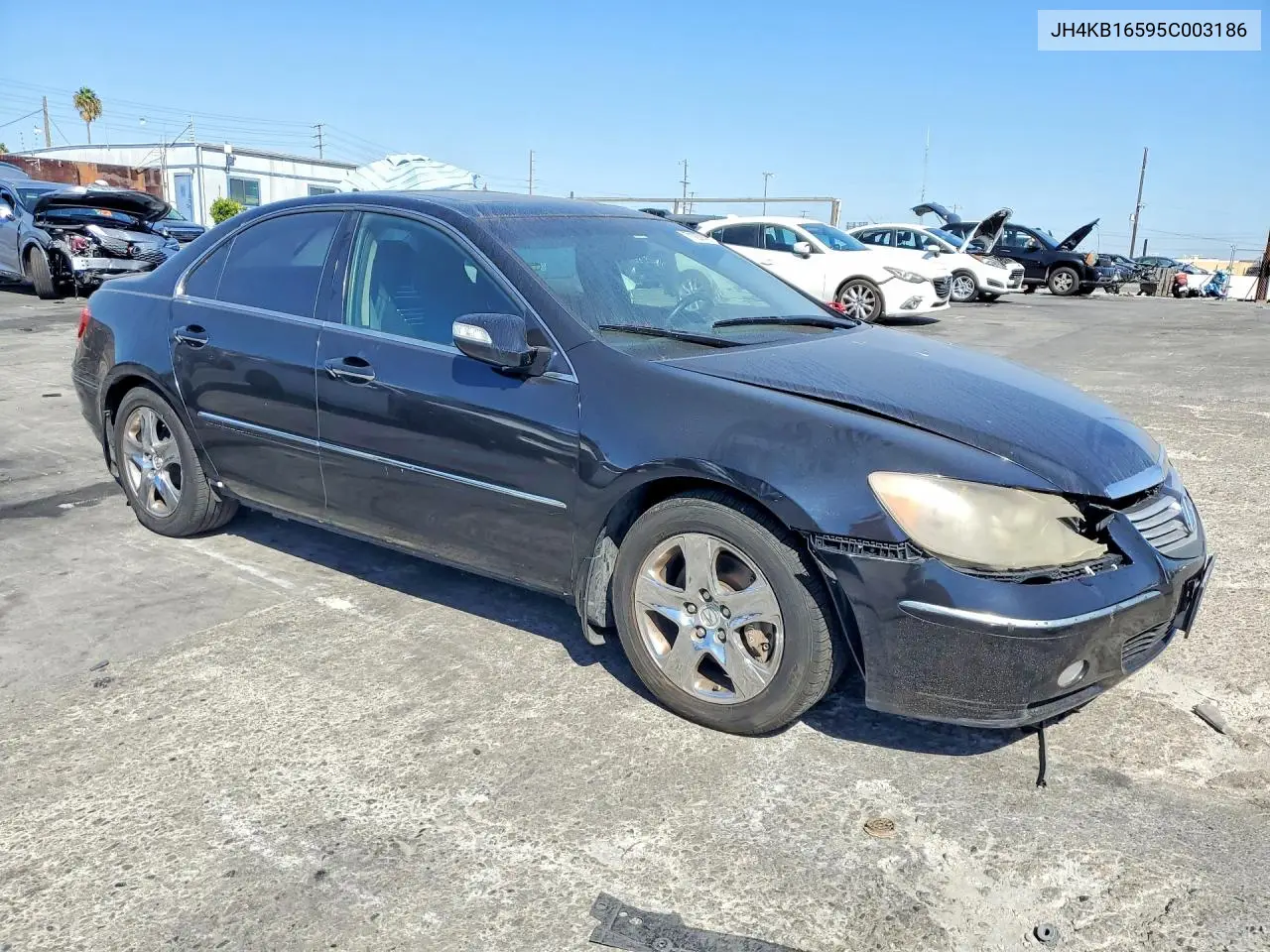 2005 ACURA RL VIN JH4KB16595C003186 — фото 4