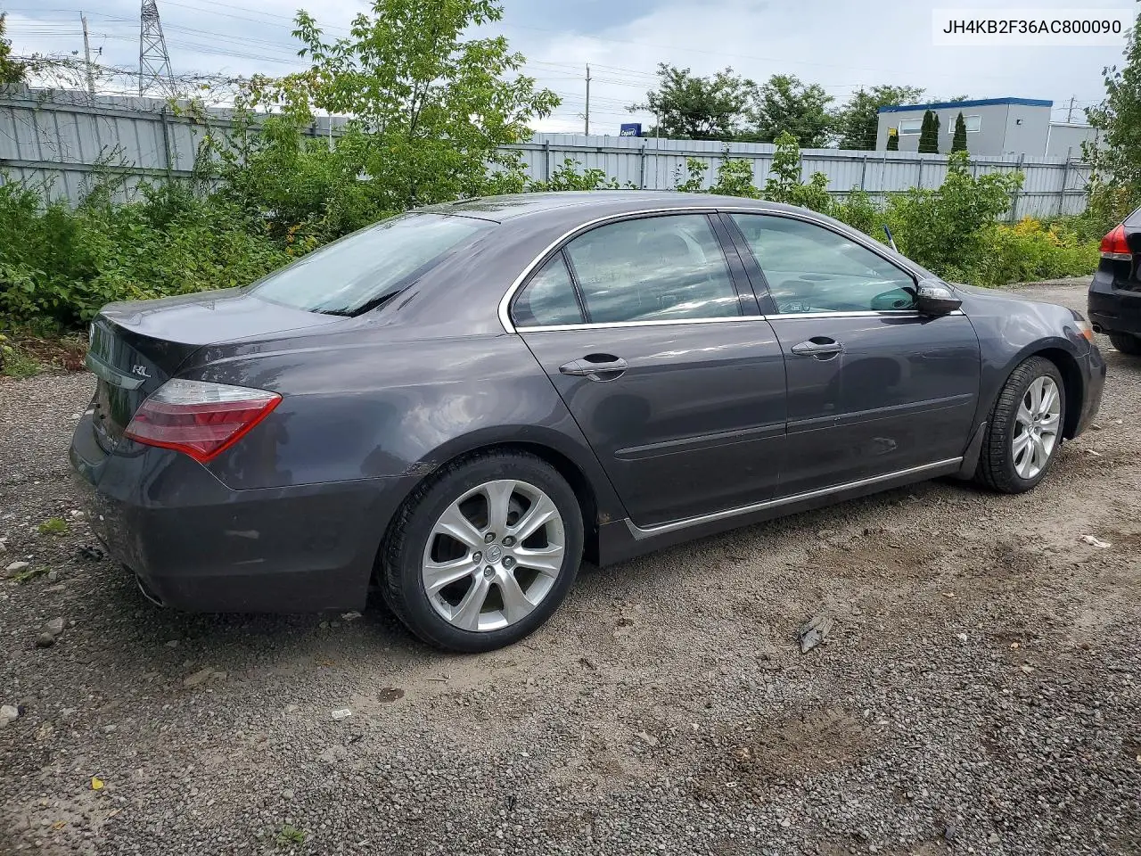 2010 ACURA RL VIN JH4KB2F36AC800090 — фото 3