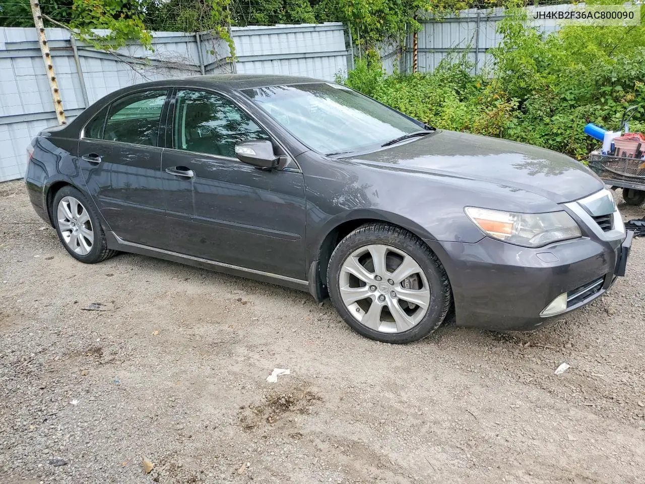 2010 ACURA RL VIN JH4KB2F36AC800090 — фото 4