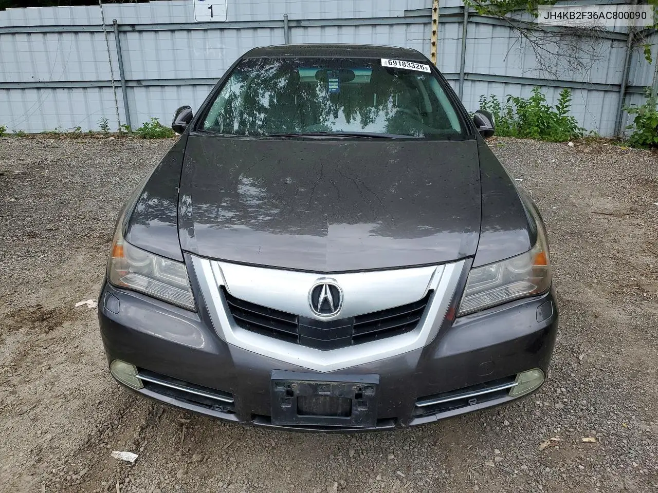 2010 ACURA RL VIN JH4KB2F36AC800090 — фото 5