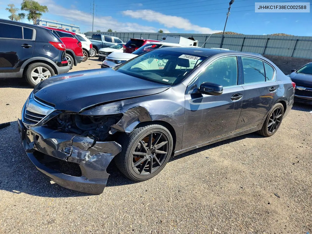 2014 ACURA RLX VIN JH4KC1F38EC002588 — фото 1