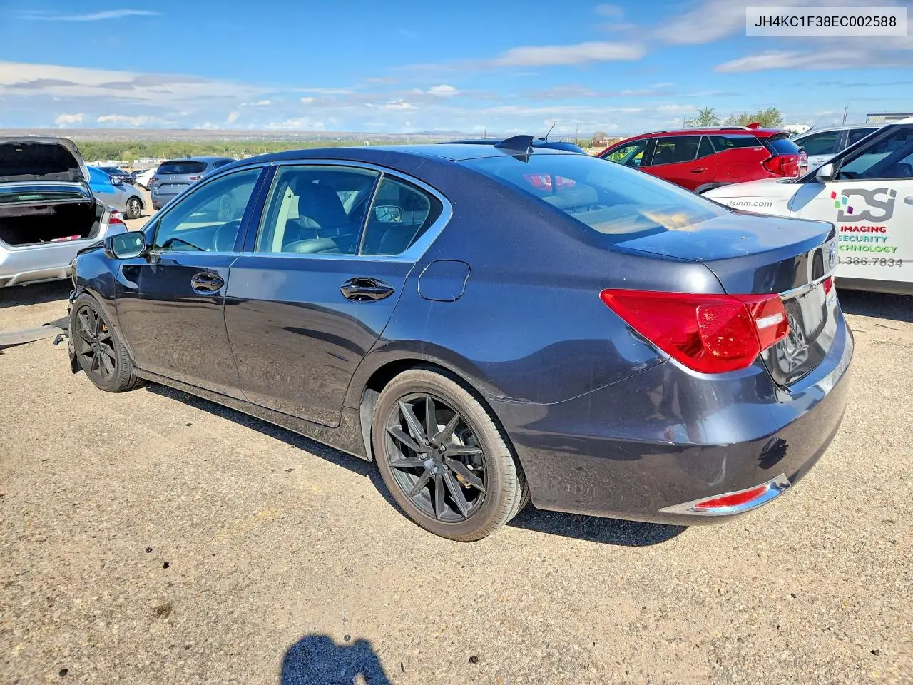 2014 ACURA RLX VIN JH4KC1F38EC002588 — фото 2