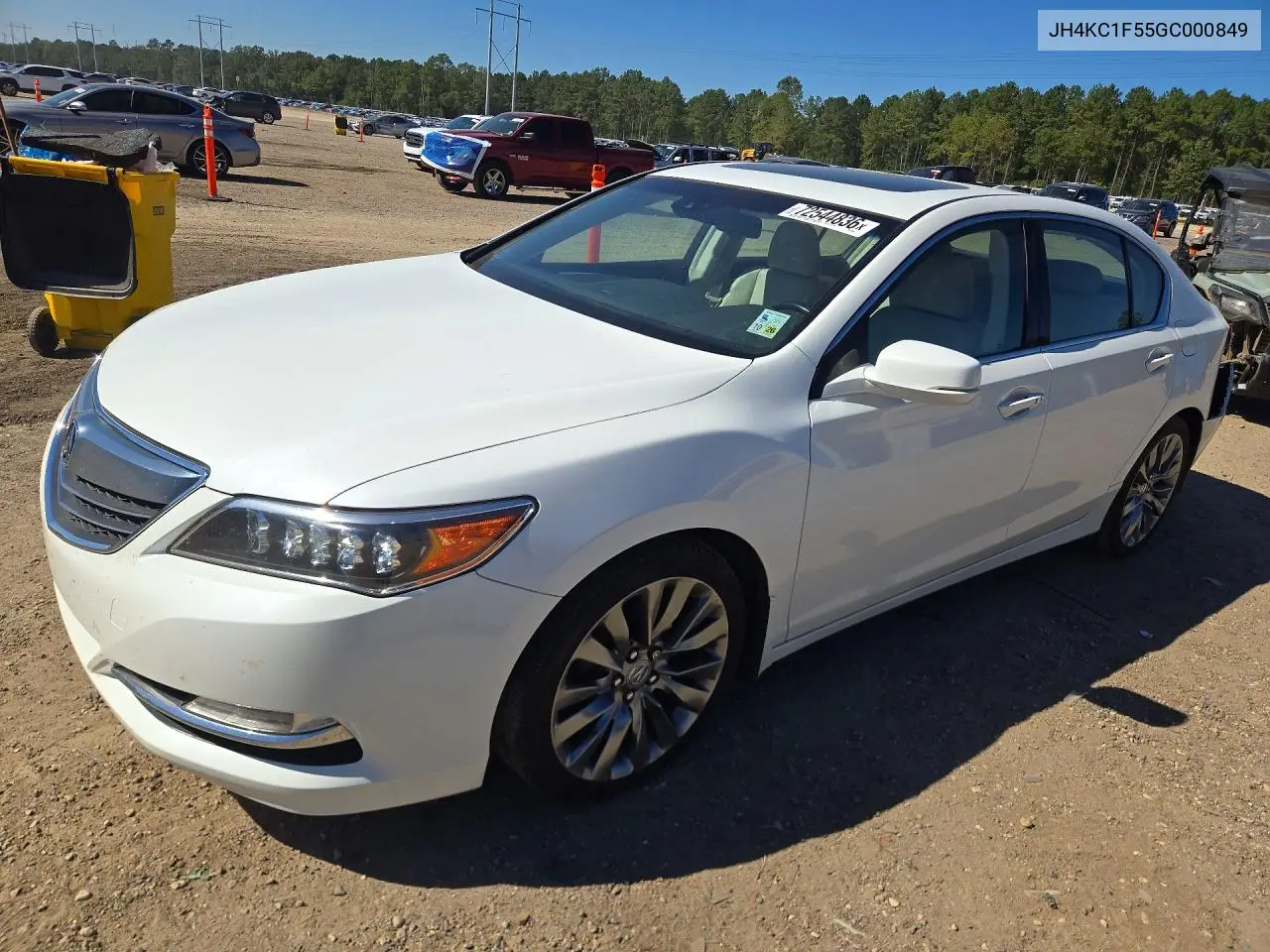 ACURA RLX 2016, VIN JH4KC1F55GC000849