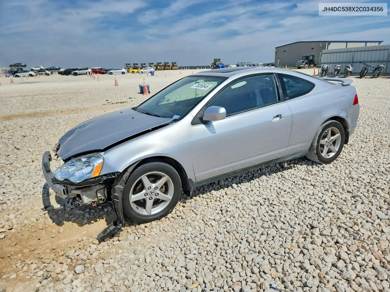 ACURA RSX 2002, VIN JH4DC538X2C034356