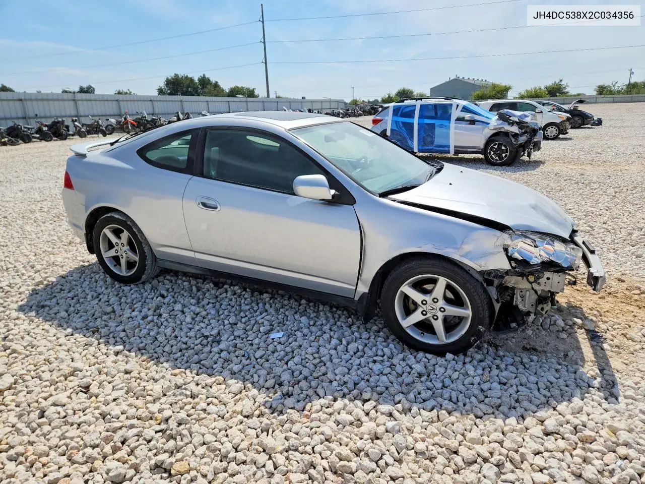 2002 ACURA RSX VIN JH4DC538X2C034356 — фото 4