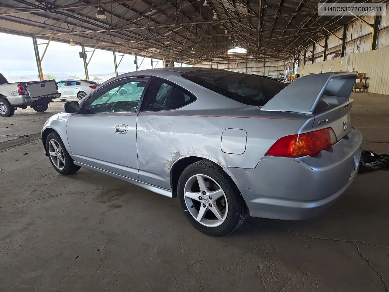 2002 ACURA RSX VIN JH4DC53072C033451 — фото 2