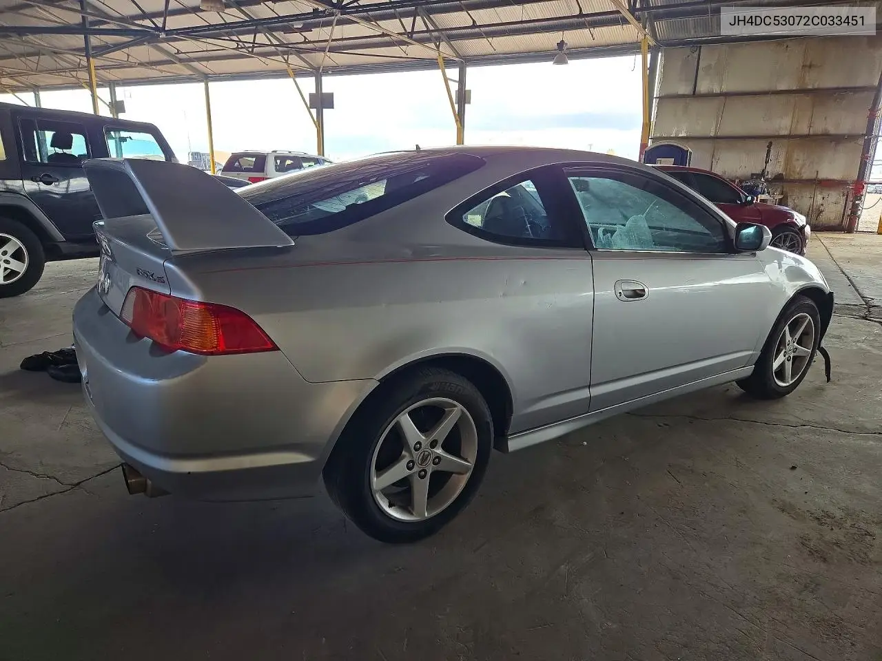 2002 ACURA RSX VIN JH4DC53072C033451 — фото 3