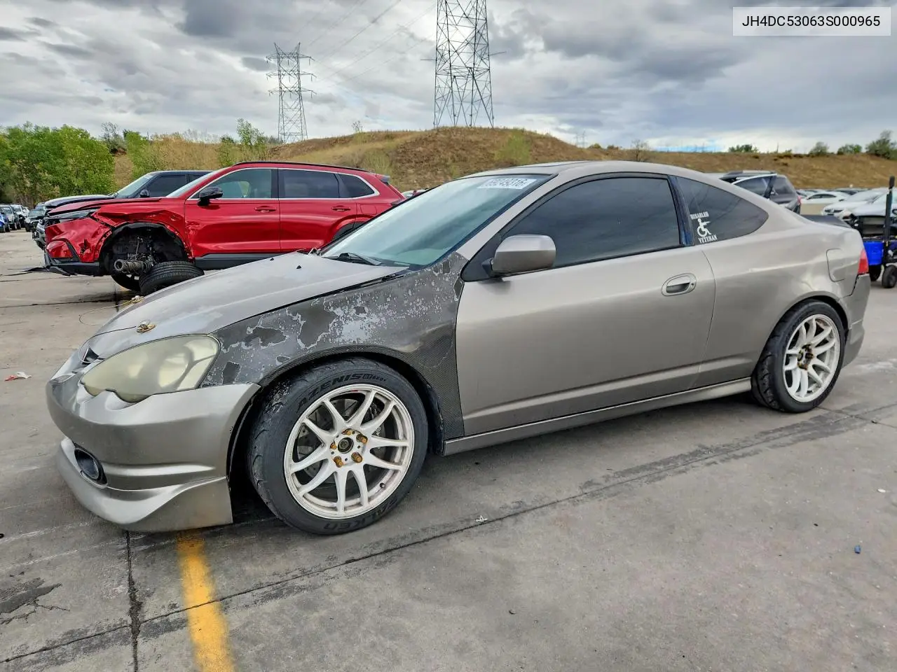 ACURA RSX 2003, VIN JH4DC53063S000965