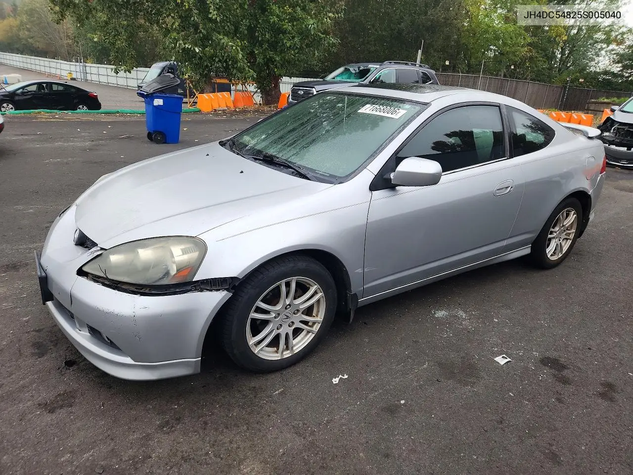 ACURA RSX 2005, VIN JH4DC54825S005040