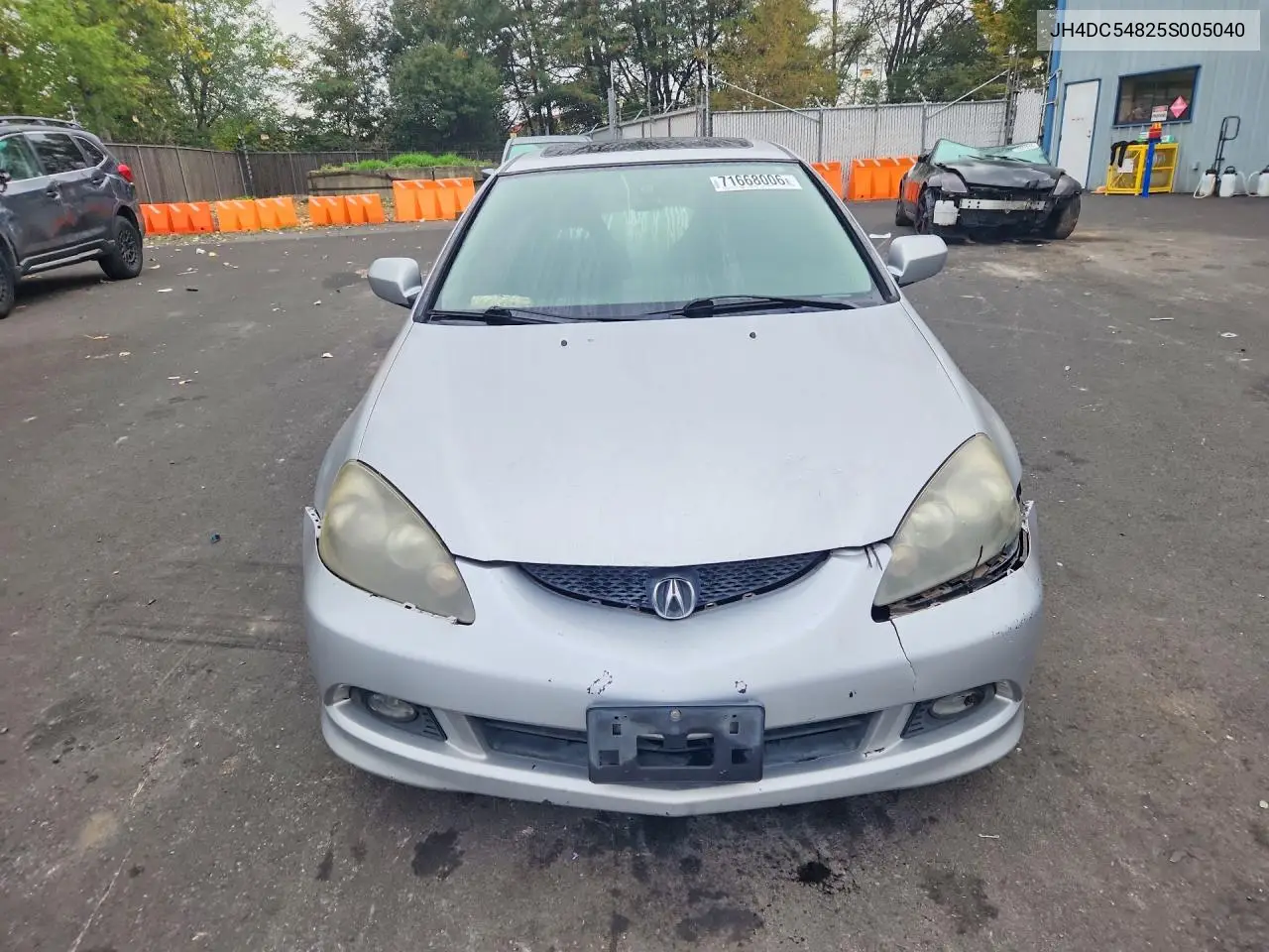 2005 ACURA RSX VIN JH4DC54825S005040 — фото 5