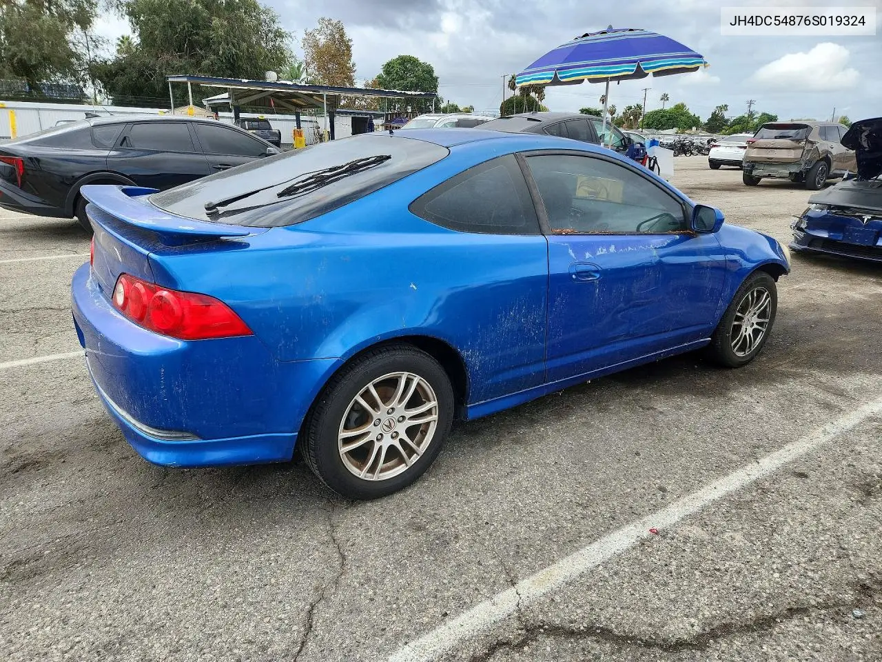 2006 ACURA RSX VIN JH4DC54876S019324 — фото 3