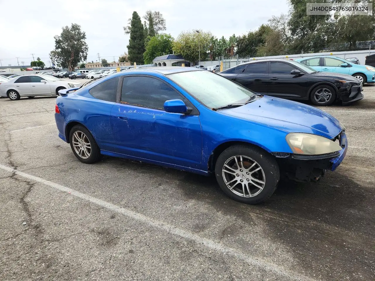 2006 ACURA RSX VIN JH4DC54876S019324 — фото 4