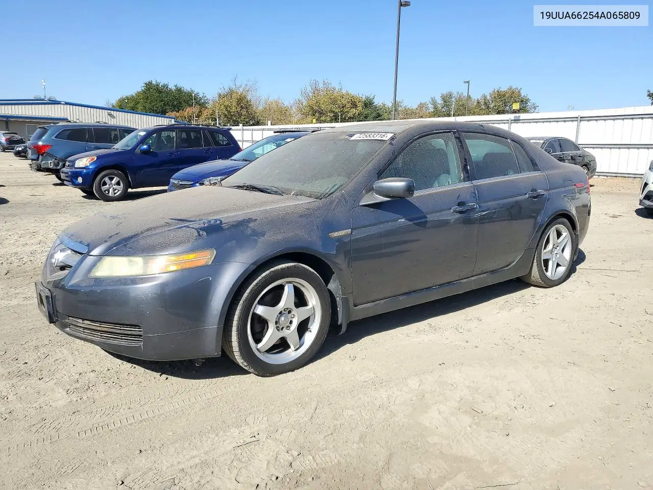 ACURA TL 2004, VIN 19UUA66254A065809