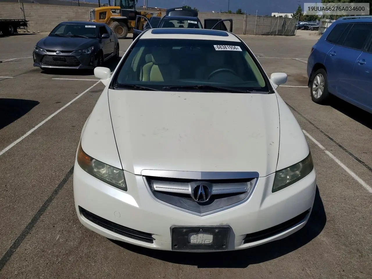 2006 ACURA TL VIN 19UUA66276A034600 — фото 5
