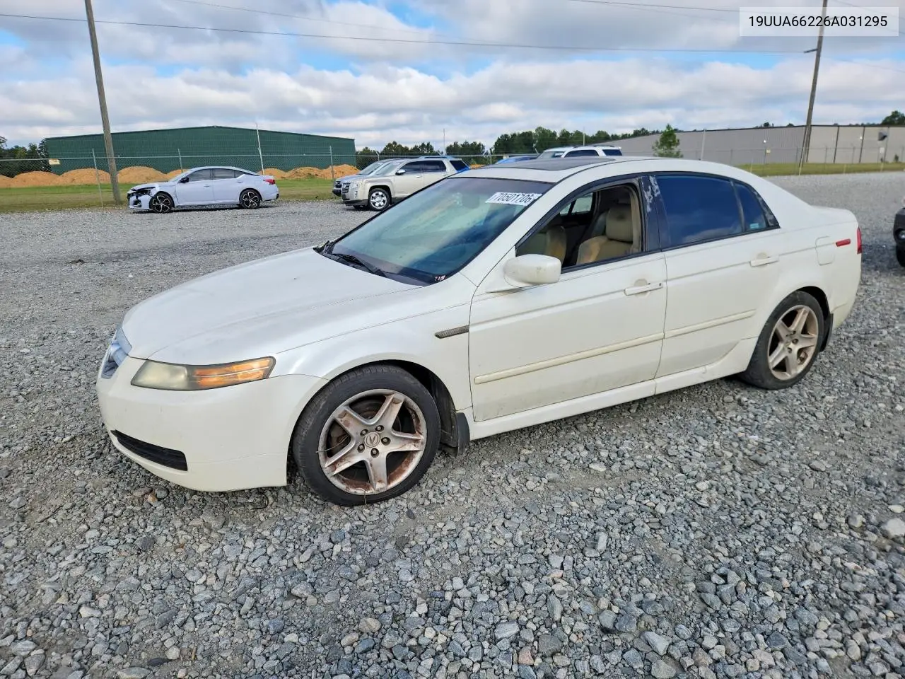 ACURA TL 2006, VIN 19UUA66226A031295