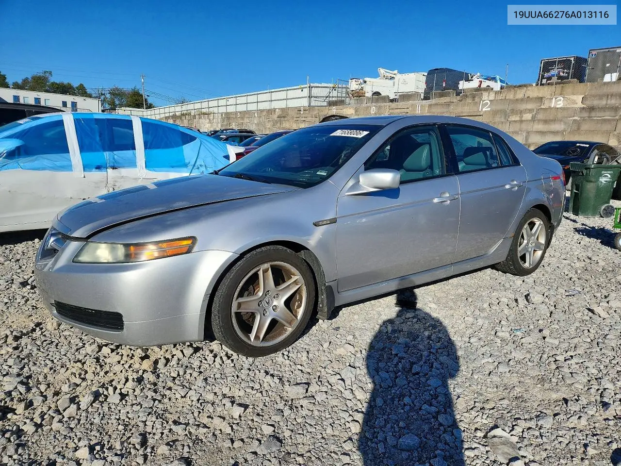 ACURA TL 2006, VIN 19UUA66276A013116
