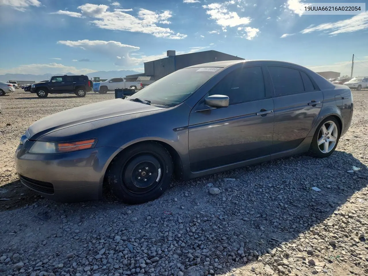 ACURA TL 2006, VIN 19UUA66216A022054