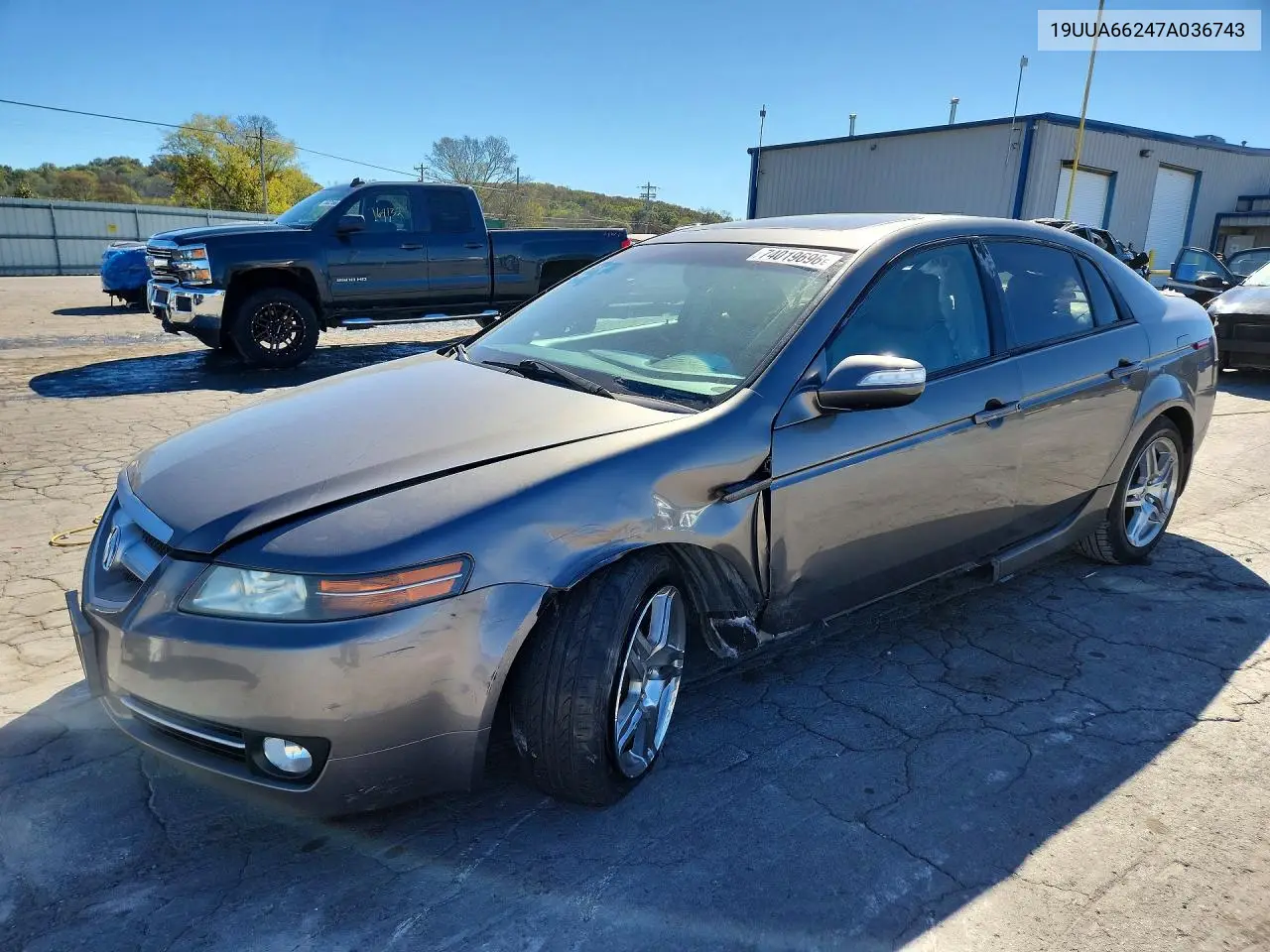 ACURA TL 2007, VIN 19UUA66247A036743