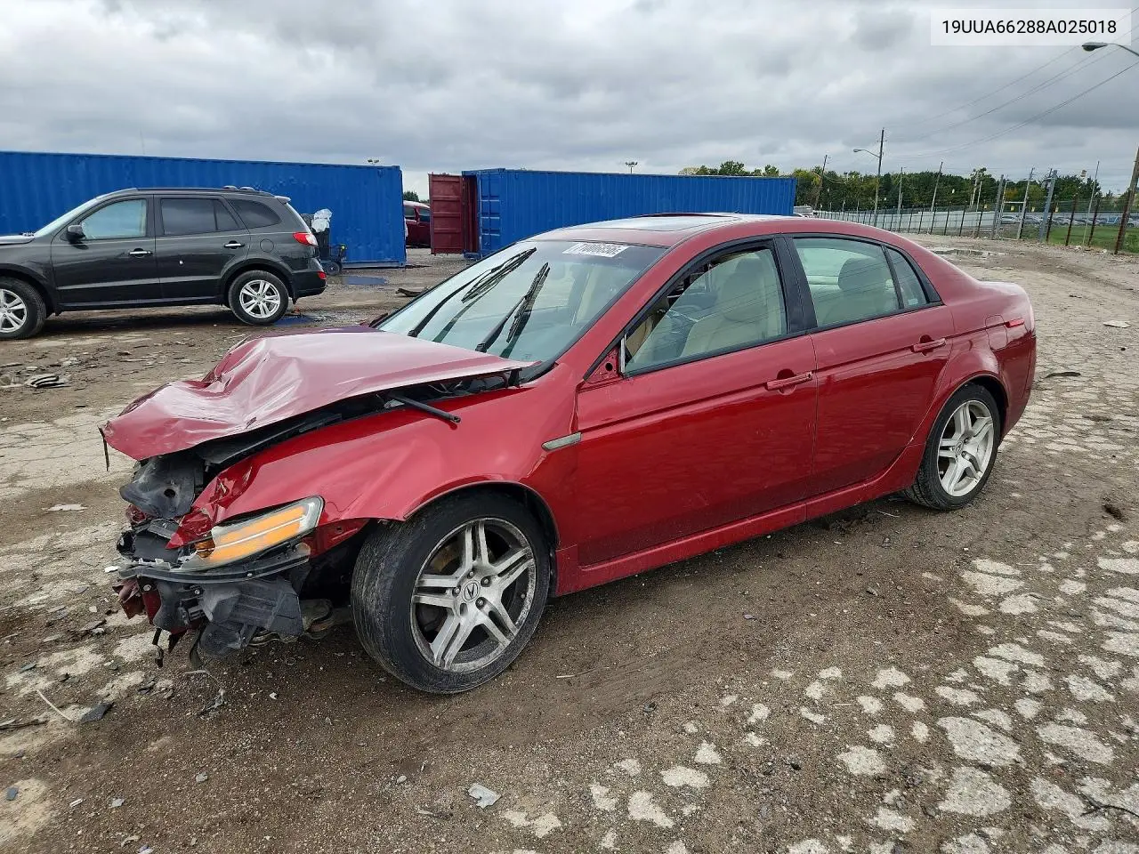 ACURA TL 2008, VIN 19UUA66288A025018