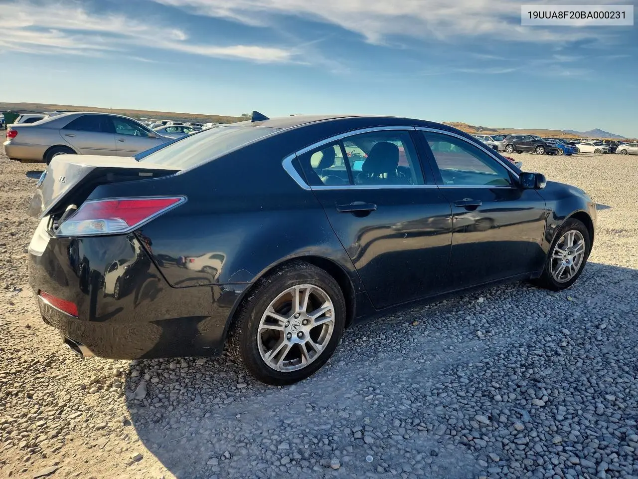 2011 ACURA TL VIN 19UUA8F20BA000231 — фото 3