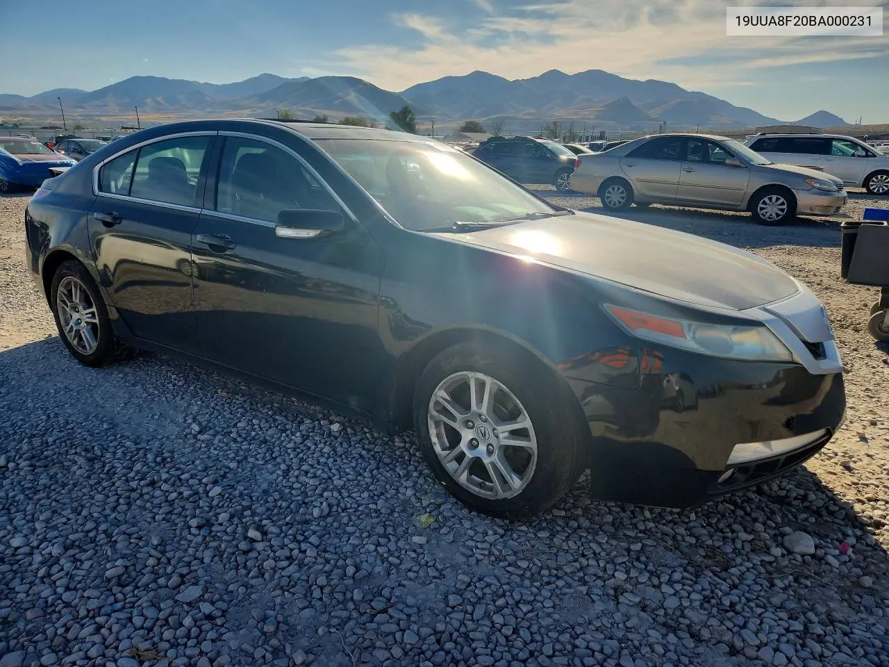 2011 ACURA TL VIN 19UUA8F20BA000231 — фото 4