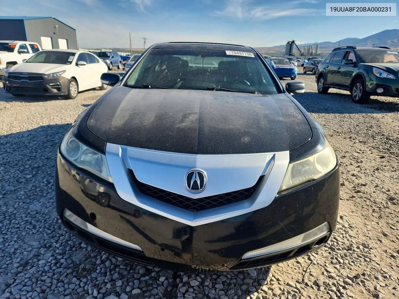 2011 ACURA TL VIN 19UUA8F20BA000231 — фото 5