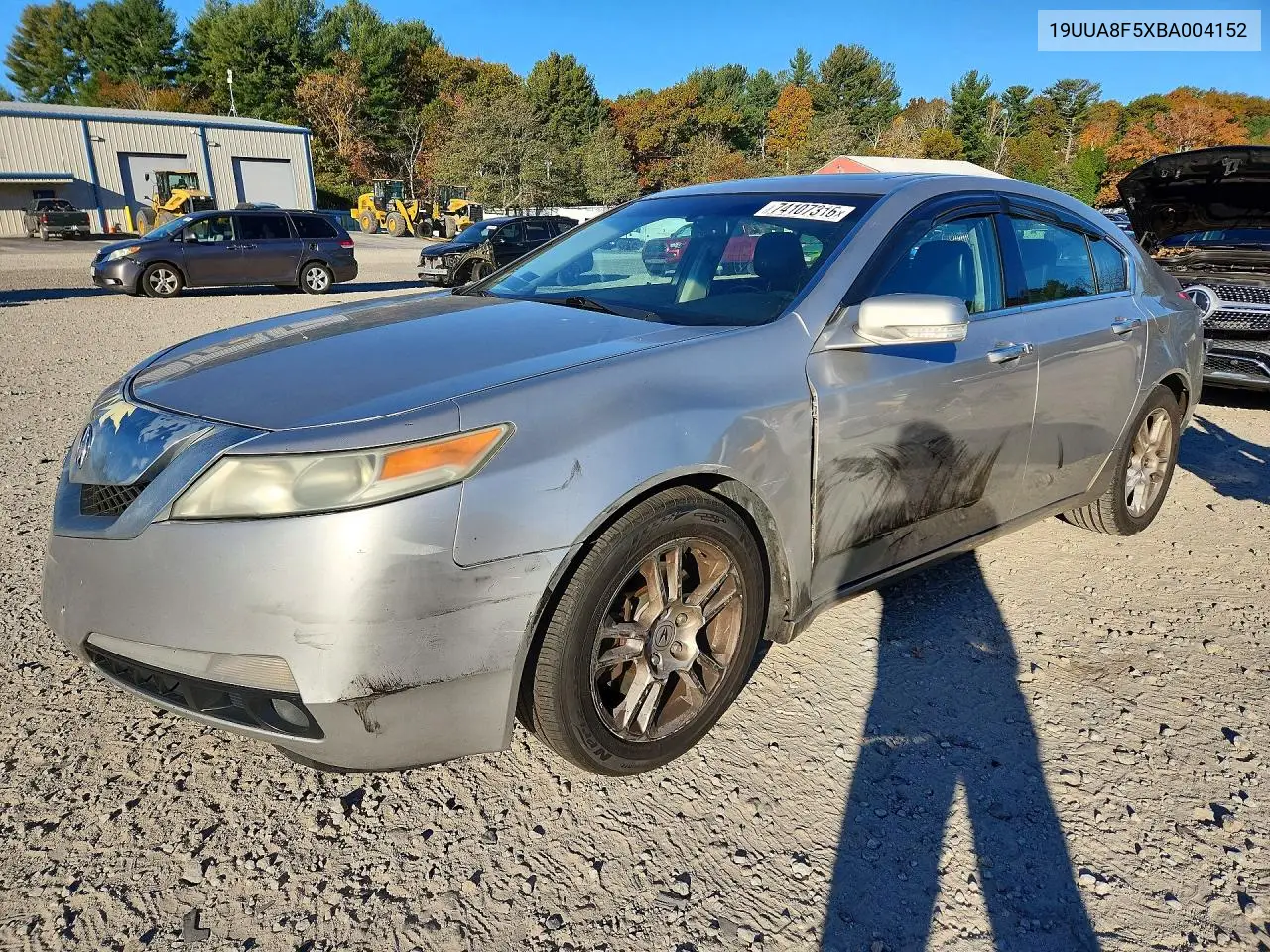 ACURA TL 2011, VIN 19UUA8F5XBA004152