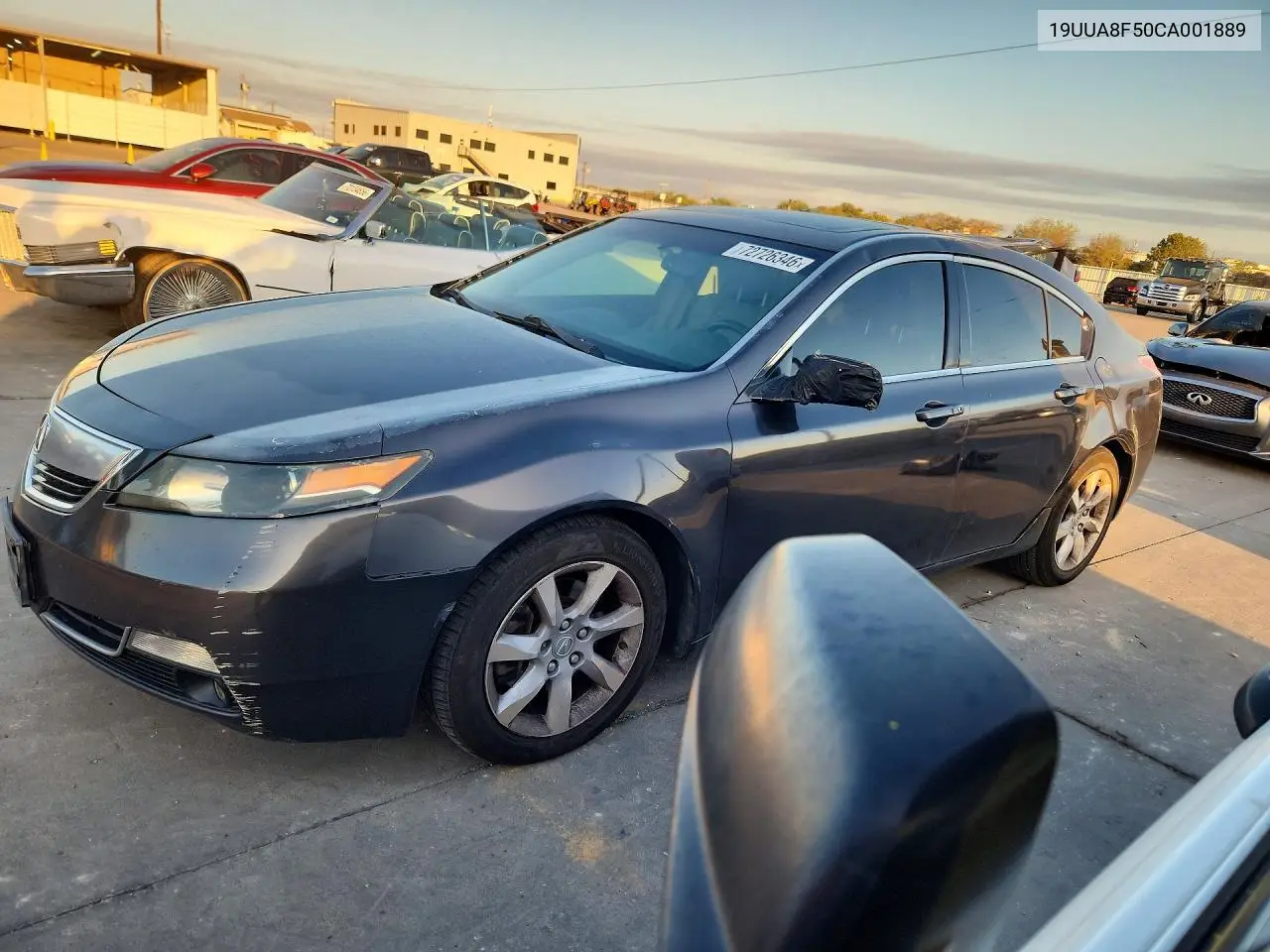 ACURA TL 2012, VIN 19UUA8F50CA001889