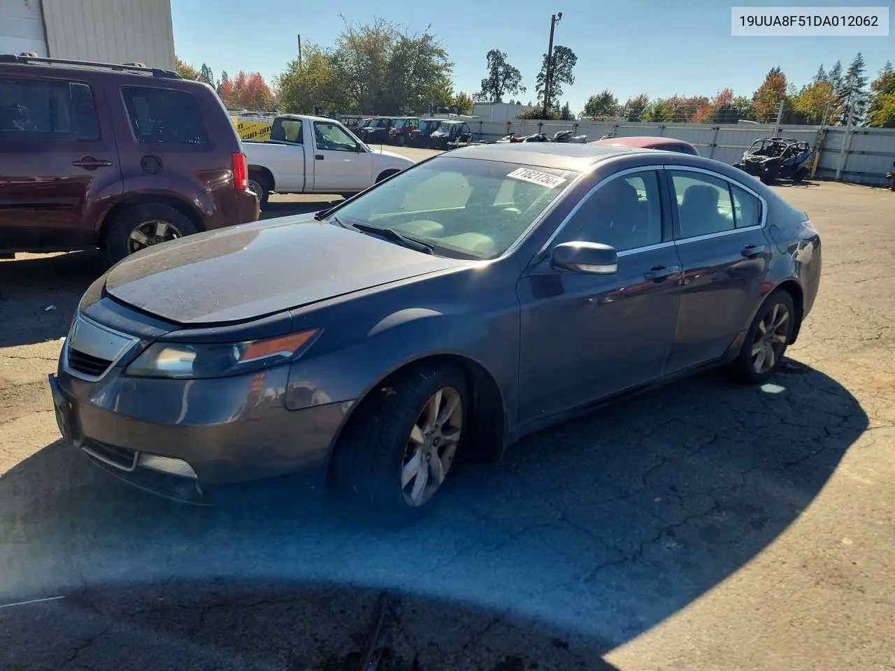 ACURA TL 2013, VIN 19UUA8F51DA012062