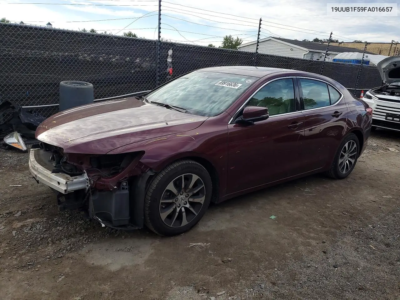 ACURA TLX 2015, VIN 19UUB1F59FA016657