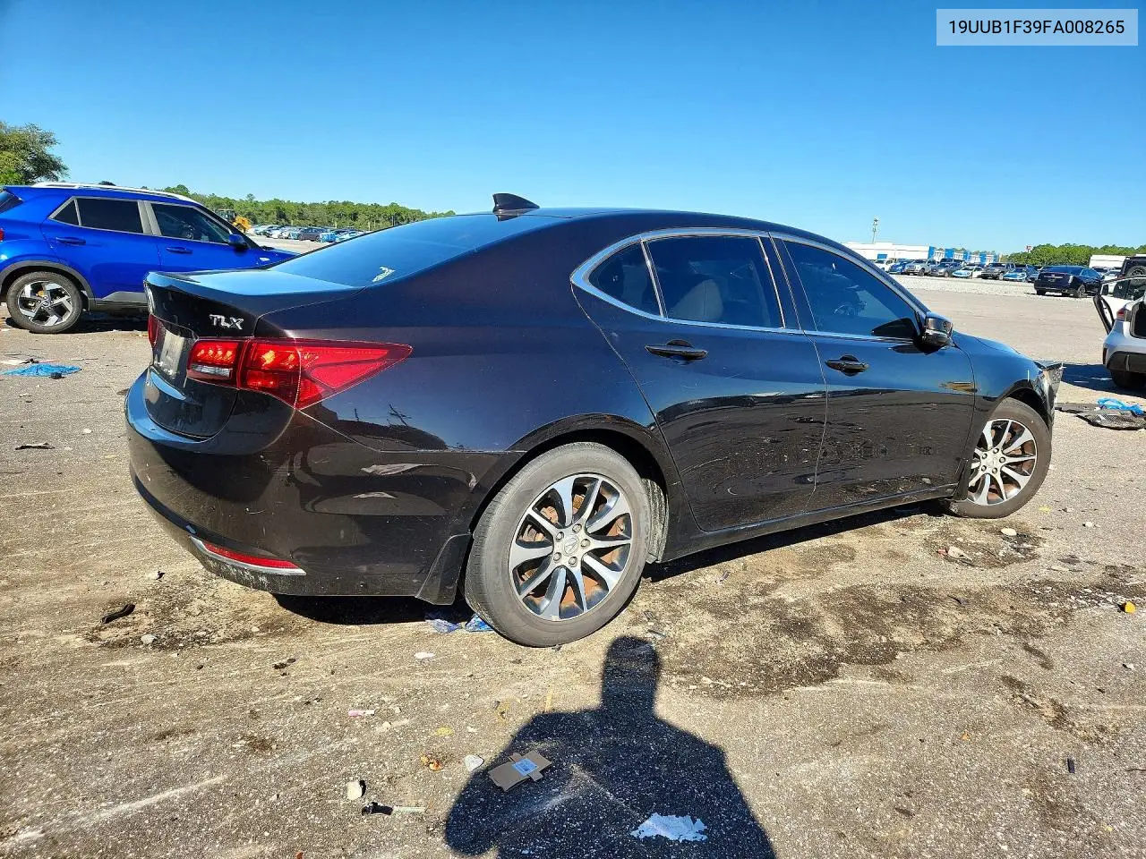 2015 ACURA TLX VIN 19UUB1F39FA008265 — фото 3