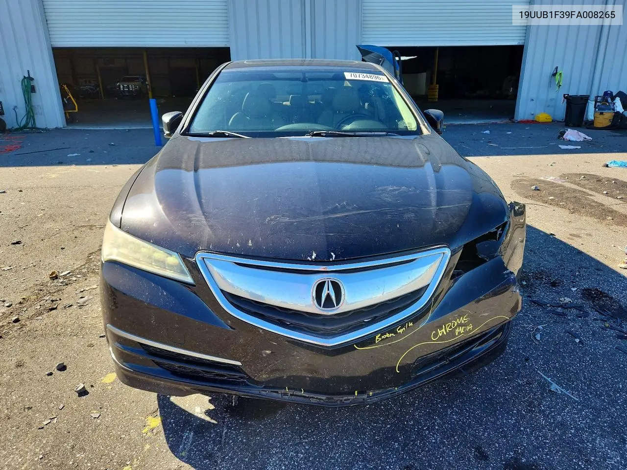2015 ACURA TLX VIN 19UUB1F39FA008265 — фото 5