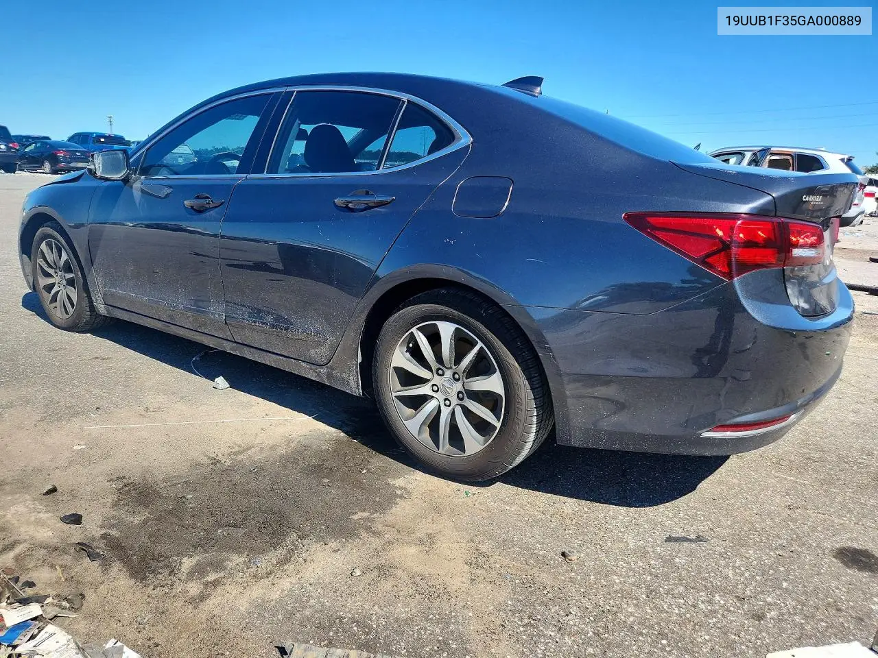 2016 ACURA TLX VIN 19UUB1F35GA000889 — фото 2
