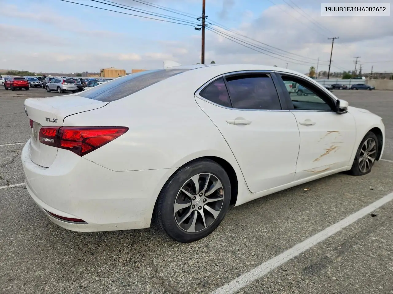 2017 ACURA TLX VIN 19UUB1F34HA002652 — фото 3