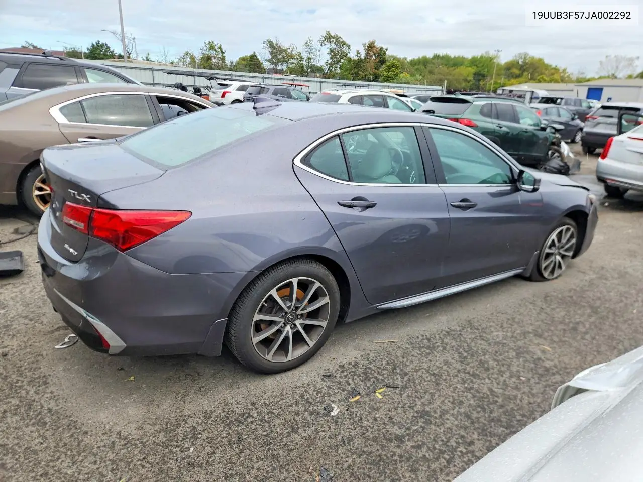 2018 ACURA TLX VIN 19UUB3F57JA002292 — фото 3