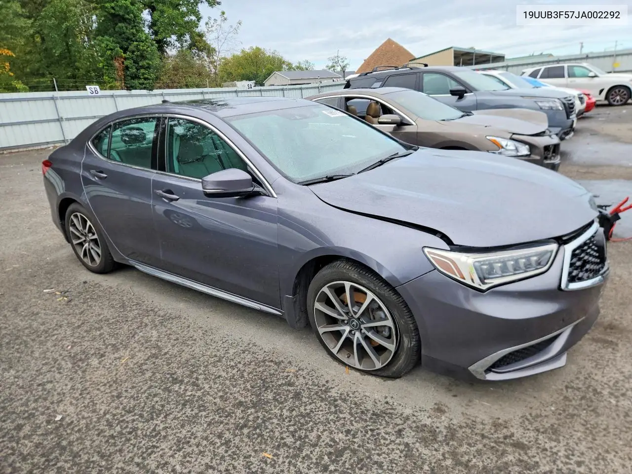 2018 ACURA TLX VIN 19UUB3F57JA002292 — фото 4